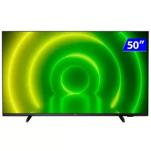 Smart TV Philips LED 50 4K Ultra HD Wi-Fi Android Comando de Voz 50PUG7406/78